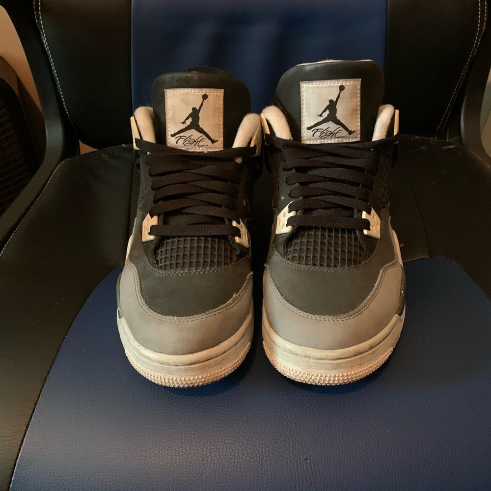 Black and Gray Air Jordan Sneakers